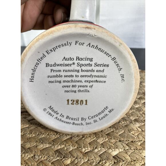 Budweiser Salutes "Chasing the Checkered Flag" 1991 Stein, No. 12801 race car - Picture 6 of 6